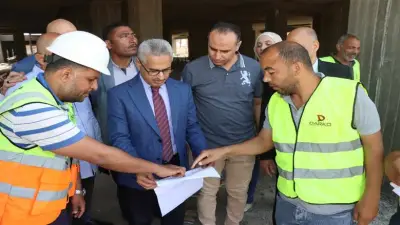 محافظ بني سويف يتفقد مشروعي تطوير مستشفيي ببا وسمسطا المركزيين