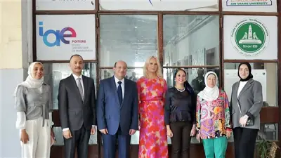 كلية تجارة عين شمس تستقبل أستاذة المحاسبة الخضراء من بولندا