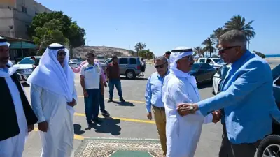 محافظ جنوب سيناء يتفقد مشروعات تطوير الطرق والكورنيش بأبو زنيمة