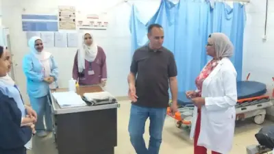 وكيل صحة بني سويف يتفقد مستشفى الواسطى ويهنئ الأطقم الطبية بعيد الأضحى