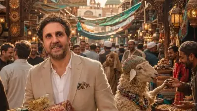 هشام ماجد يهنئ المصريين بعيد الأضحى بصورة ذكاء اصطناعي