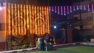 تجهيز ساحات الصلاة وفرشها لاستقبال المصلين في عيد الأضحى بالشرقية