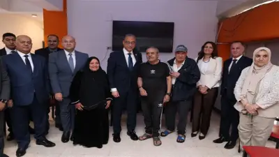 محافظ الجيزة يزور دار هدية بركات لرعاية المسنين في عيد الأضحى