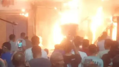 ماس كهربائي يتسبب في حريق محدود بمحيط مسجد التقوى بالعجوزة