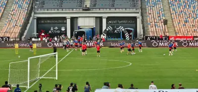 استعدادات لودية الفراعنة: المنتخب الروسي يخوض مرانًا مفتوحًا على استاد القاهرة
