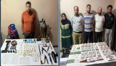ضبط عصابة صهر النحاس لتقليد الجنيهات والسبائك الذهبية
