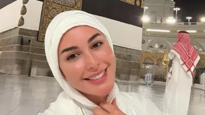 ياسمين صبري تشارك صور أداء مناسك الحج وتدعو بالحمد لله