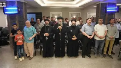 الأنبا فيلوباتير يترأس اجتماع مرتلي كنائس إيبارشية أبو قرقاص وأسرهم