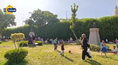 رابع أيام العيد: إقبال كبير وأجواء عائلية بحديقة الحرية في الزمالك