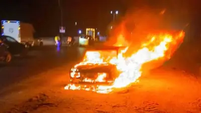 قائد سيارة نشب بها حريق في السلام يروي تفاصيل الحادثة