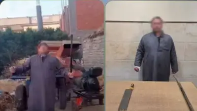 ضبط عاطل يلوح بسلاح أبيض في البحيرة بسبب مرض نفسي