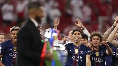 مبابي يعلق على تتويج باريس بدوري أبطال أوروبا برموز قلوب