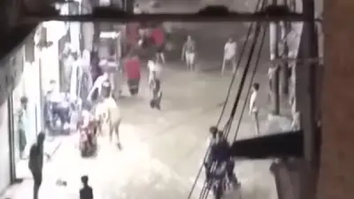 انفجار خط مياه رئيسي في مدينة طما بسوهاج وارتباك مروري