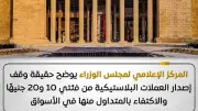 الحكومة تنفي وقف طباعة العملات البلاستيكية فئتي 10 و20 جنيهاً