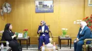 محافظ الوادي الجديد تلتقي نائب وزيرة التضامن وترقيم أشجار 100 مليون شجرة