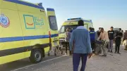 إصابة 17 شخصًا في انقلاب ميكروباص بالطريق الصحراوي الغربي بالمنيا