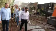 إخماد حريق ضخم في 3 منشآت صناعية بالقناطر الخيرية دون امتداده للمجاورة