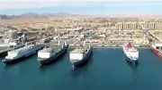 ميناء نويبع يسجل تداول 3500 طن بضائع و313 شاحنة عبر 4 سفن