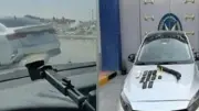 حبس مسجل خطر 4 أيام لضربه فتاة واصطدامه بسيارة سيدة عمدا في الجيزة