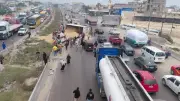 إصابة 5 أشخاص في حادث انقلاب تريلا بطريق القاهرة-الإسكندرية الصحراوي