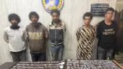 ضبط 5 متهمين بحوزتهم مخدرات البودر والآيس في الجيزة بعد تداول فيديو
