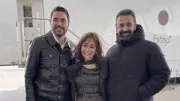منة شلبي تنشر صورة مع كريم عبد العزيز وأحمد عز من كواليس فيلم 7Dogs