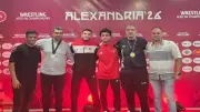 ذهبية وفضيتان لأبناء كفر الشيخ في بطولة أفريقيا للمصارعة