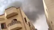 حريق في مخزن أدوات صحية خلف مسجد الشربتلي بالتجمع الخامس