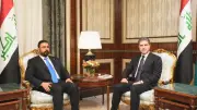 الزيدي وبارزاني يبحثان تشكيل الحكومة العراقية الجديدة في أربيل