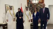 وزيرة الثقافة تستقبل سفير قطر وتتسلم دعوة رسمية لمعرض الدوحة للكتاب