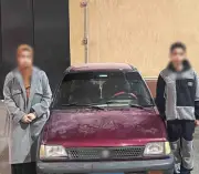 ضبط طفل يقود سيارة برعونة في السويس