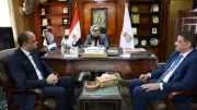 محافظ الوادي الجديد تلتقي السكرتير العام المساعد الجديد لبحث الملفات الحيوية