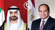 السيسي يدين العدوان الإيراني على الإمارات في اتصال هاتفي مع محمد بن زايد