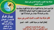 انقطاع المياه عن الفشن والفنت وأبسوج غدًا الأربعاء لمدة ساعتين