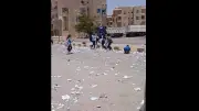 فيديو صادم لطلاب يمزقون الكتب بجوار مدرسة بالمنيا يثير غضب رواد التواصل