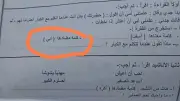 سؤال مضاد أبي في امتحان عربي للصف الثالث يثير جدلا واسعا