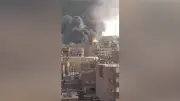 تفاصيل حريق طموة: عقب سيجارة يشتعل بمخلفات أعلى عقار في الجيزة