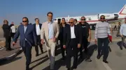 محافظ شمال سيناء ووفد هولندي يتفقدان معبر رفح وعبور المساعدات لغزة