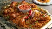 طريقة عمل دبابيس الفراخ المشوية بالأرز البسمتي زي المطاعم