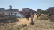 السيطرة على حريق التهم محصول القمح في قرية ميت أبو الكوم بالمنوفية