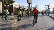 ماراثون دراجات على كورنيش النيل في بني سويف ضمن مبادرة لياقة المصريين
