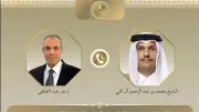 وزير الخارجية يبحث مع نظيره القطري خفض التصعيد الإقليمي