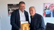 تكريم حسن مصطفى في افتتاح المقر الجديد للاتحاد الدولي لكرة اليد بسويسرا