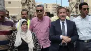 محافظ بورسعيد يتفقد تطوير منطقة علي بن أبي طالب بالزهور