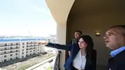 وزيرة الإسكان تتفقد أبراج الداون تاون ومركز المؤتمرات بالعلمين الجديدة