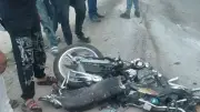 مصرع عامل وزوجته في حادث تصادم دراجة نارية بلودر في المنوفية