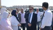 محافظ بورسعيد يتفقد أعمال تطوير شاطئ بورفؤاد استعدادًا للموسم الصيفي