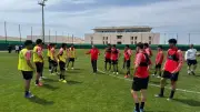 منتخب الناشئين يواصل تدريباته استعداداً لمواجهة إثيوبيا في أمم إفريقيا