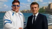 حمو بيكا يستخدم الذكاء الاصطناعي للترحيب بماكرون في الإسكندرية