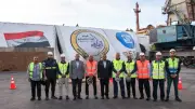 ميناء دمياط يستقبل أكبر حمولة صب في تاريخه على متن السفينة العملاقة يانغ فان